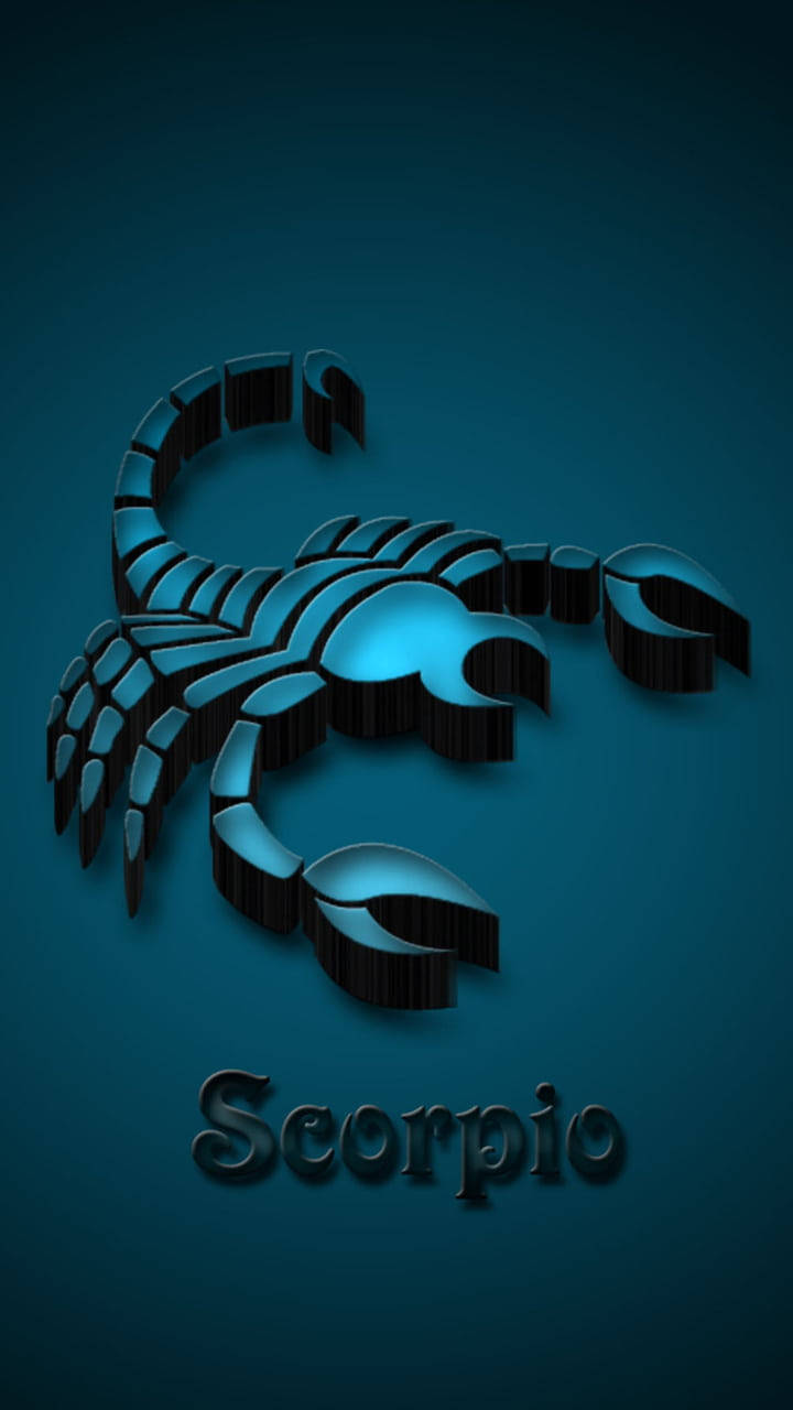 Scorpion Scorpio Blue Aesthetic Wallpaper