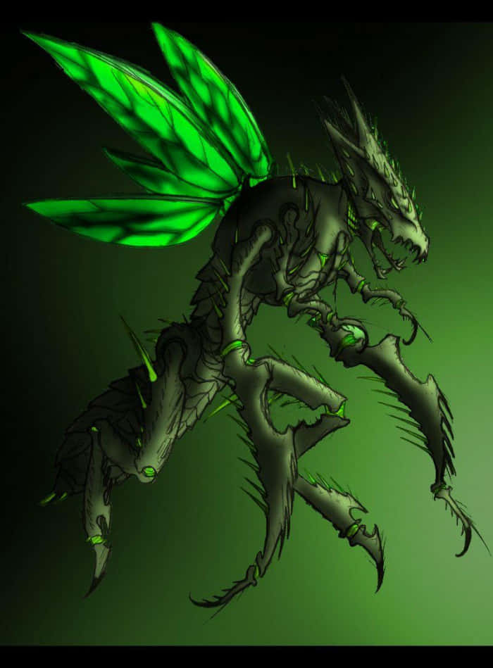 Scyther Mantis Drawing Wallpaper