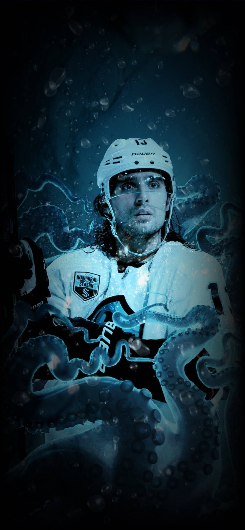 Seattle Kraken Player Brandon Tanev Wallpaper