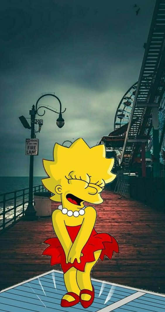 Seductive Lisa Simpson Aesthetic Wallpaper
