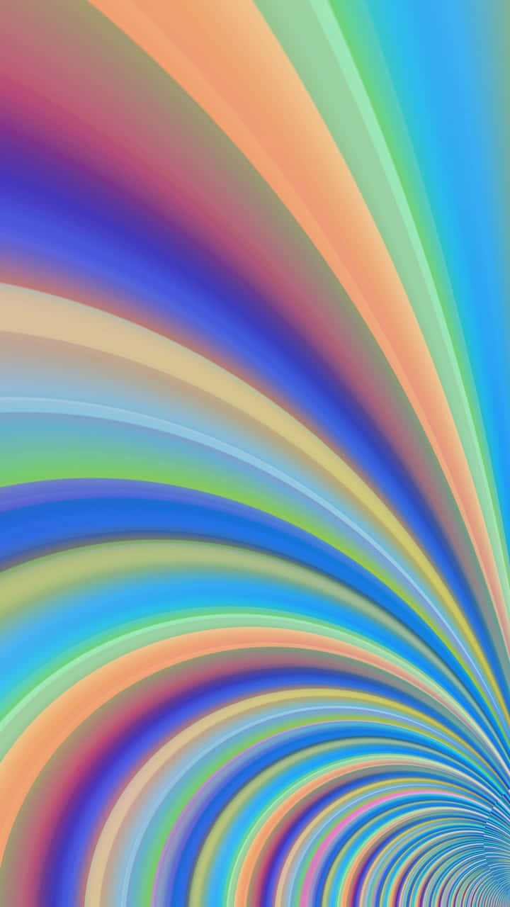 See The World In An Array Of Colours With Aesthetic Rainbow Mobile Wallpaper