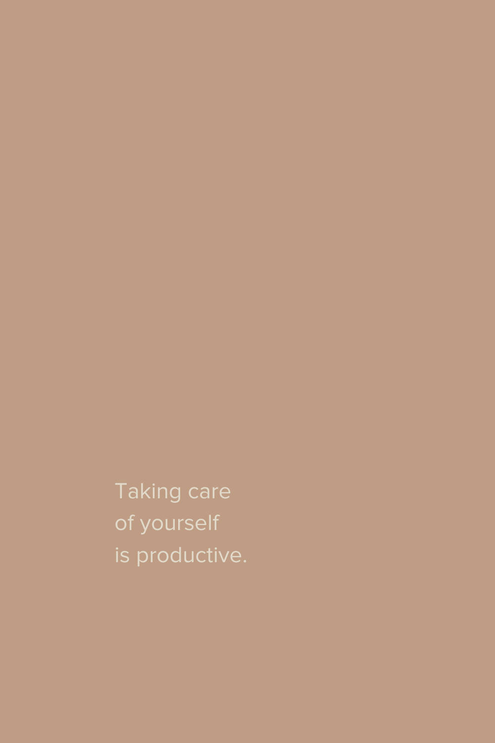 Self-love Reminder Beige Aesthetic Wallpaper