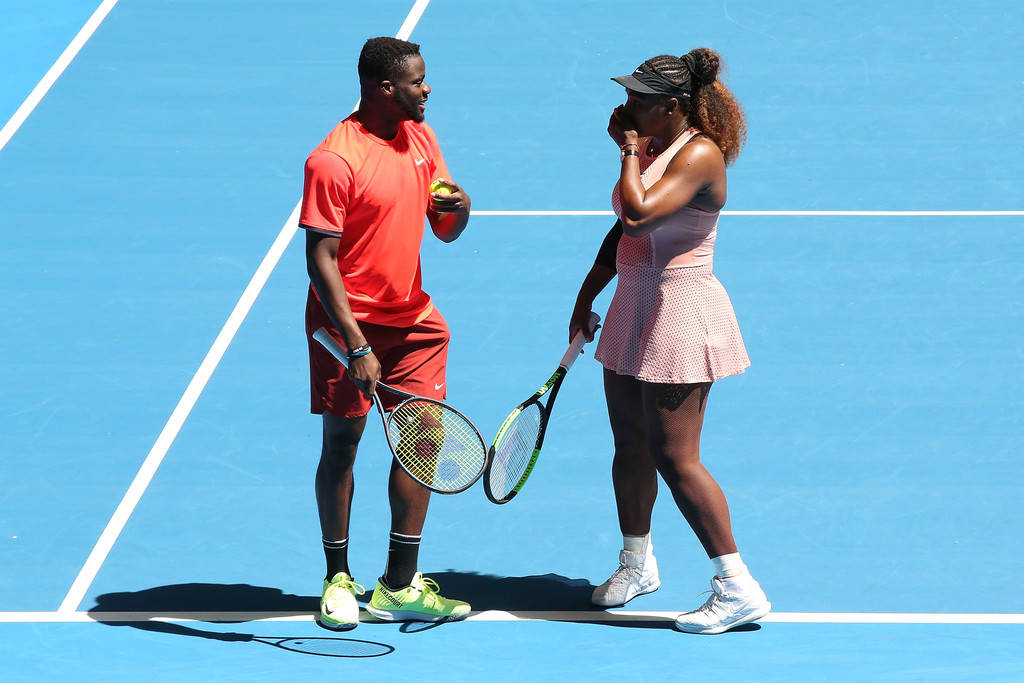 Serena Williams And Frances Tiafoe Snapshot Wallpaper