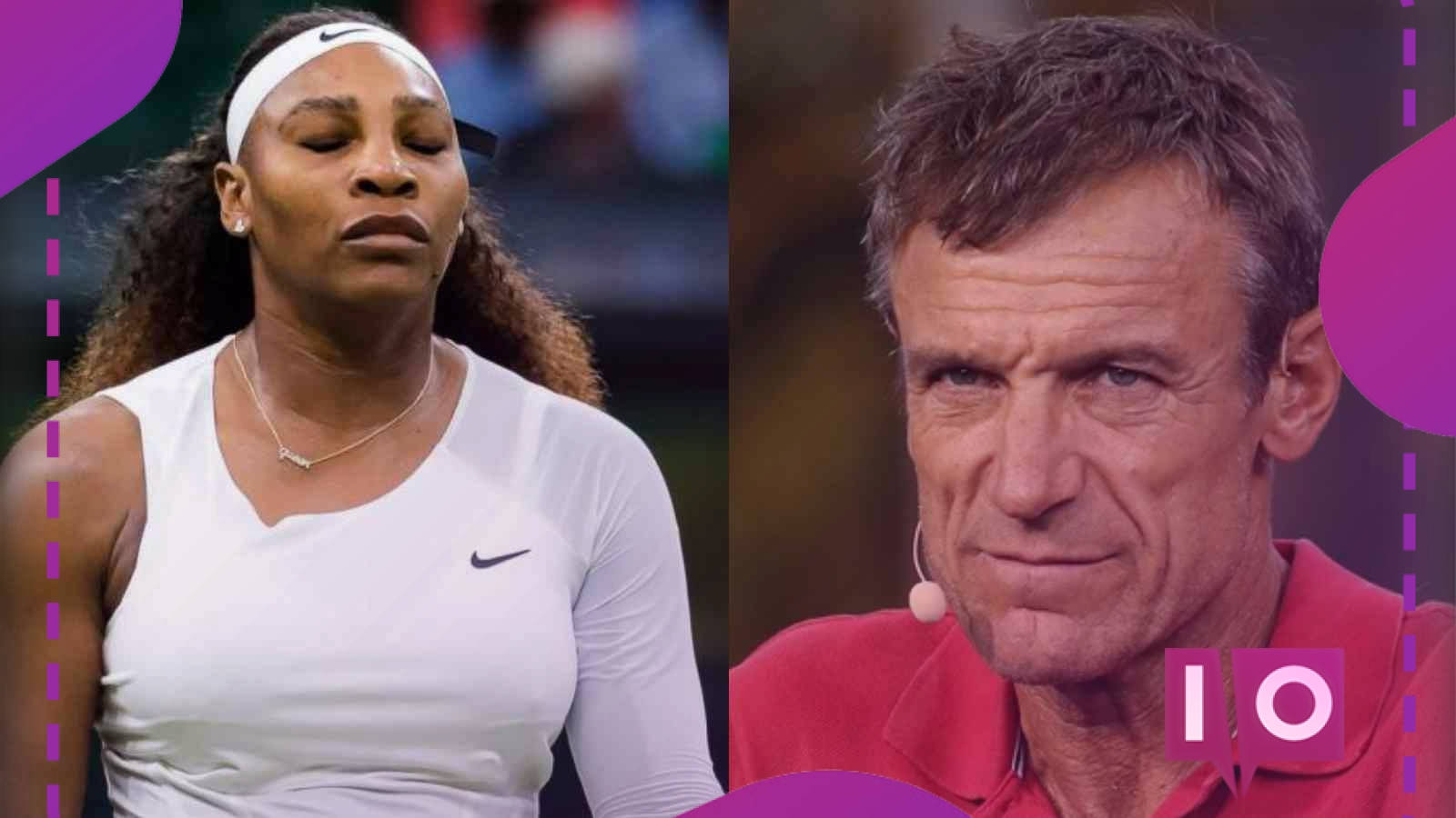 Serena Williams And Mats Wilander Wallpaper