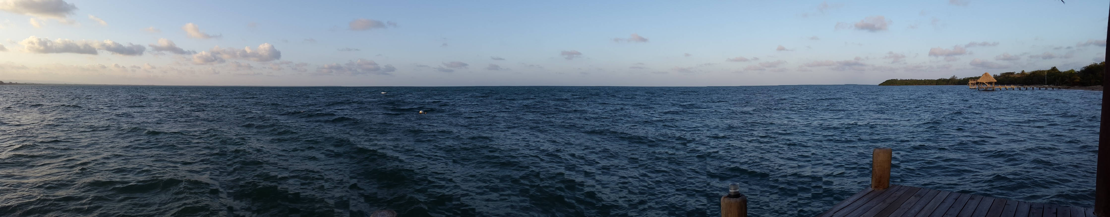 Serene Ocean View From A Pier Wallpaper