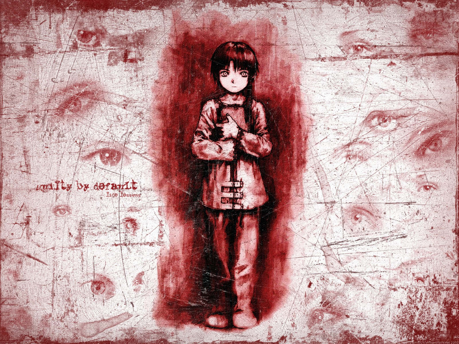 Serial Experiments: Lain - A Science-fiction Anime Show Wallpaper