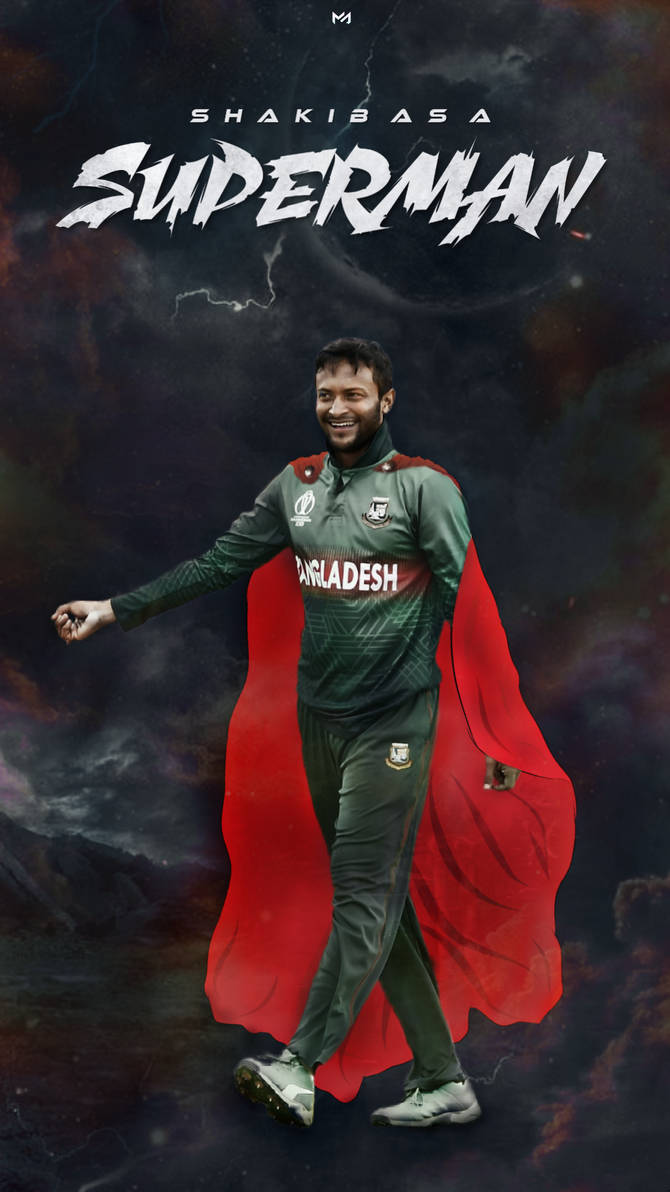 Shakib Al Hasan Superman Wallpaper