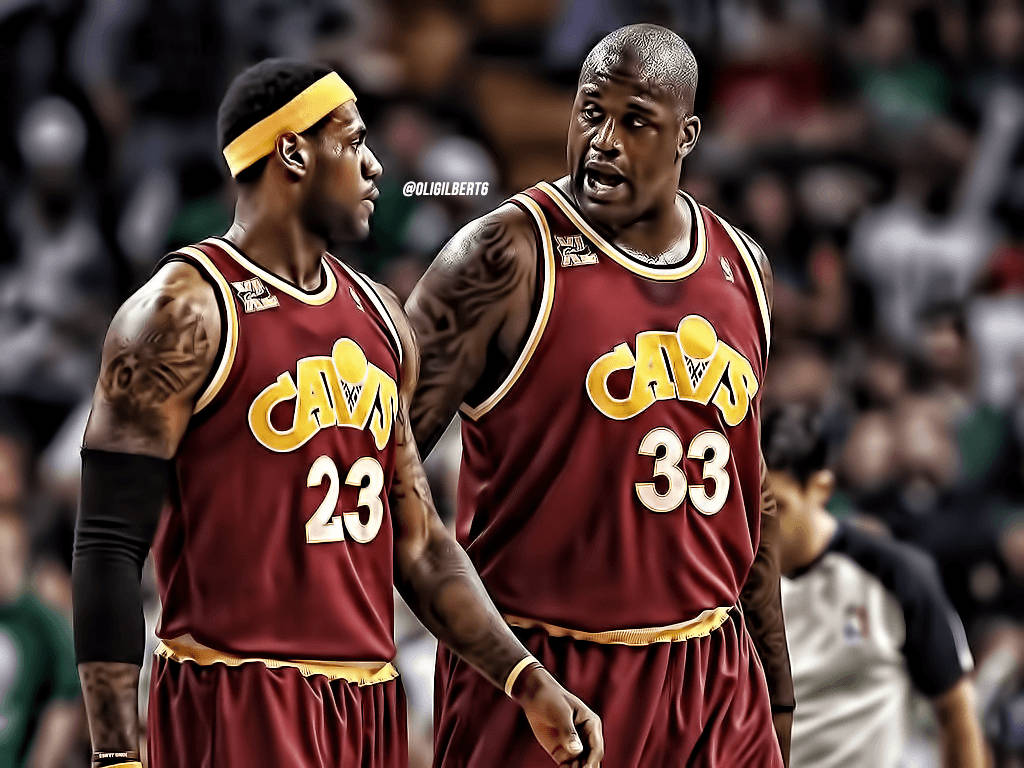 Shaquille O'neal And Lebron James Wallpaper