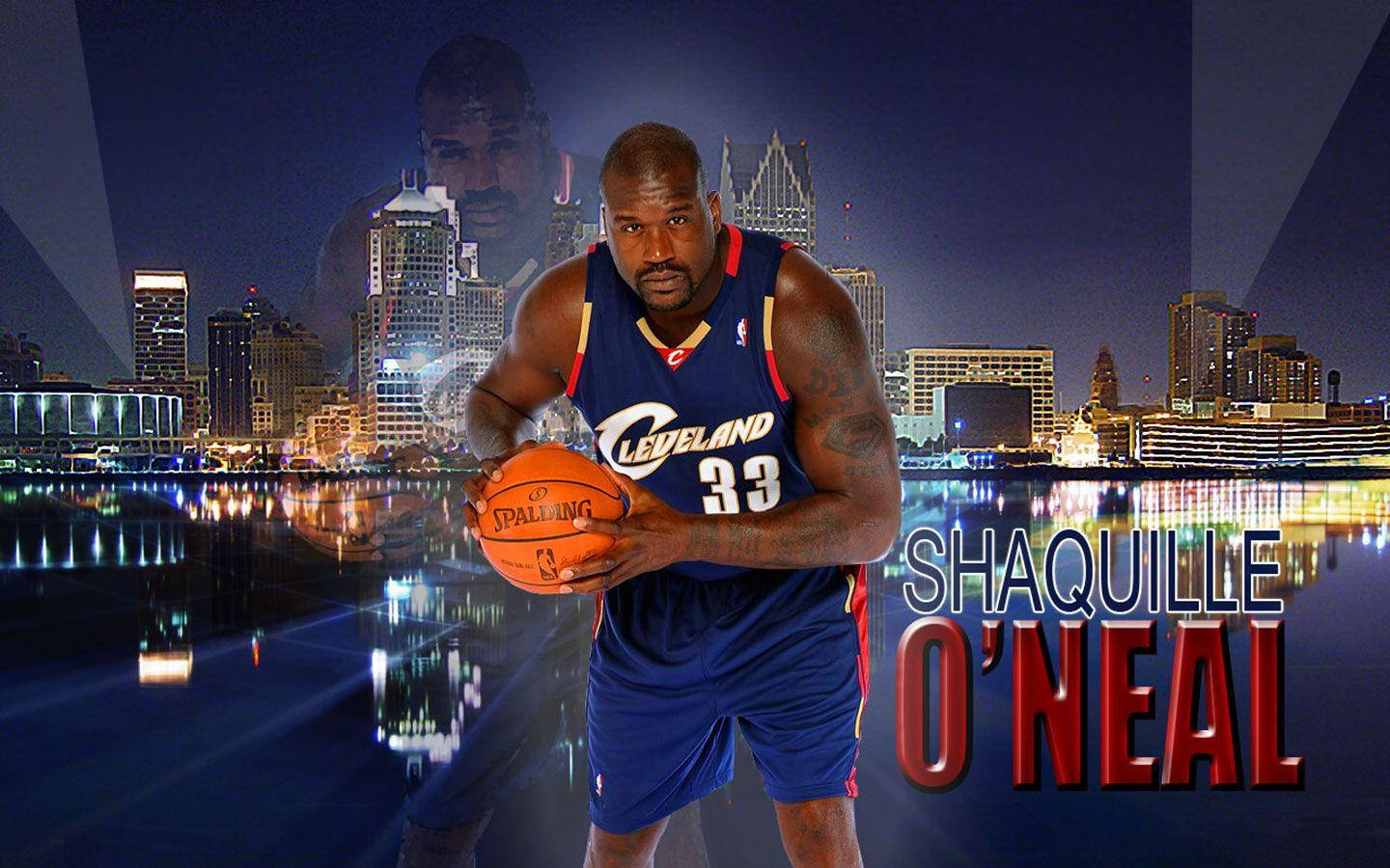 Shaquille O'neal Blue Cavalier Art Wallpaper