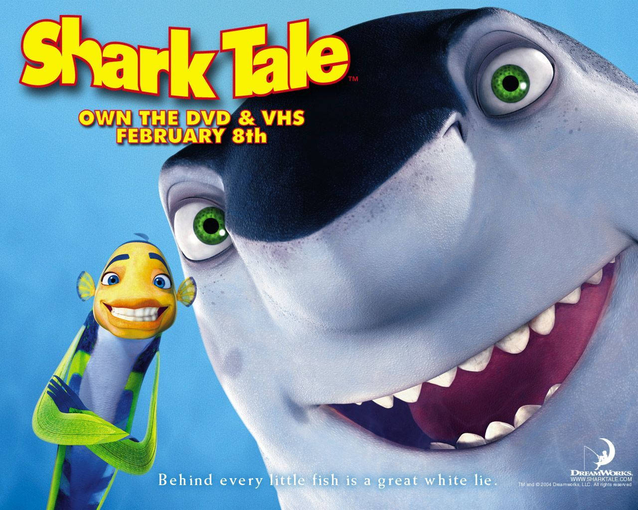 Shark Tale Poster Oscar Lenny Leaning Wallpaper