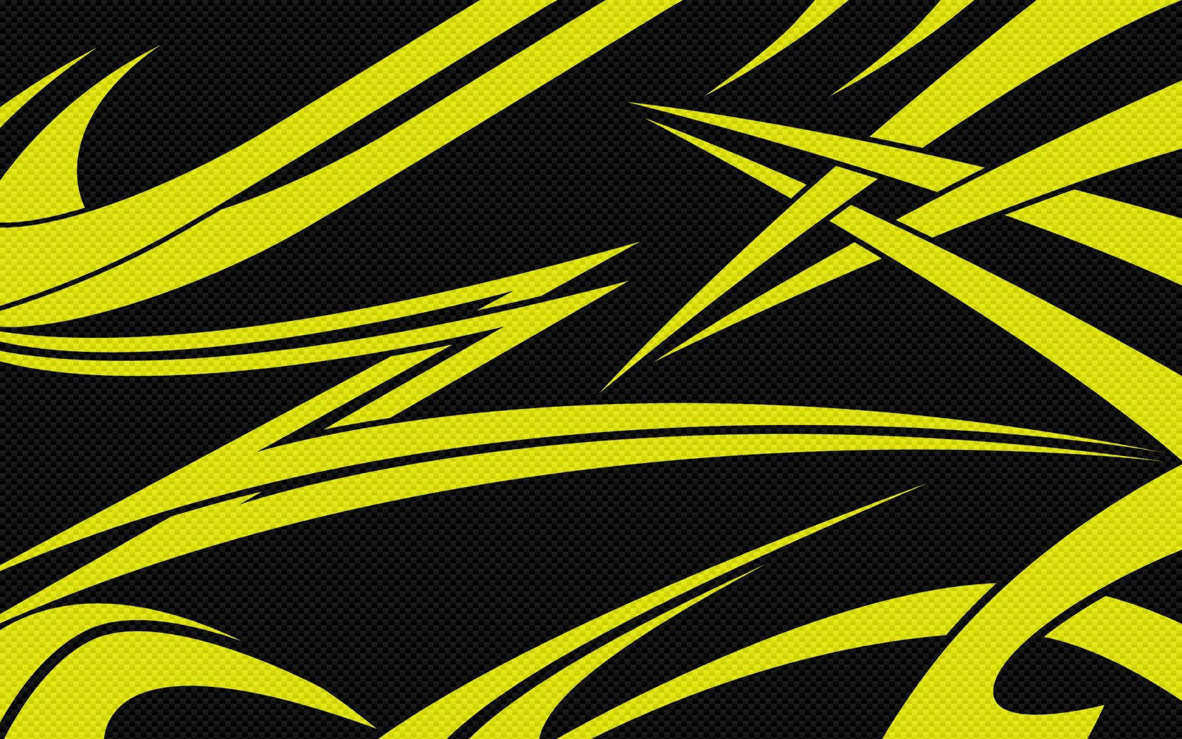 Sharp Yellow Lines Wallpaper