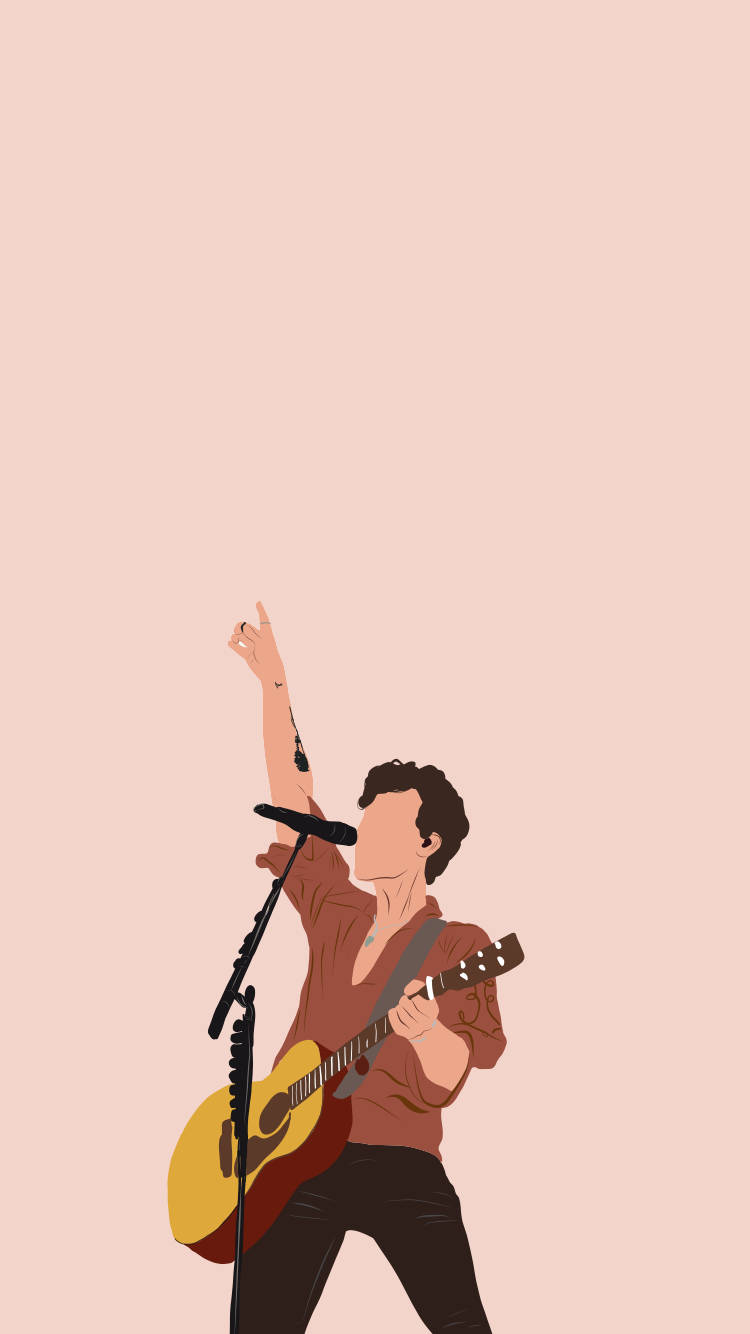 Shawn Mendes Minimalist Art Wallpaper