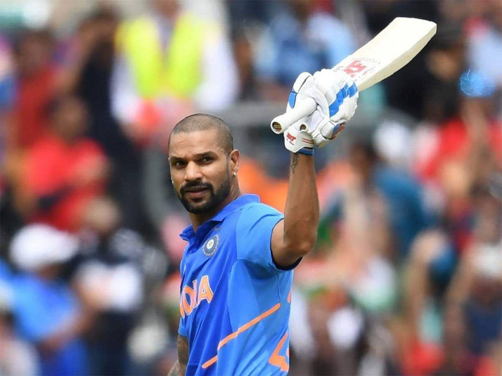 Shikhar Dhawan Cricket Bat Wallpaper