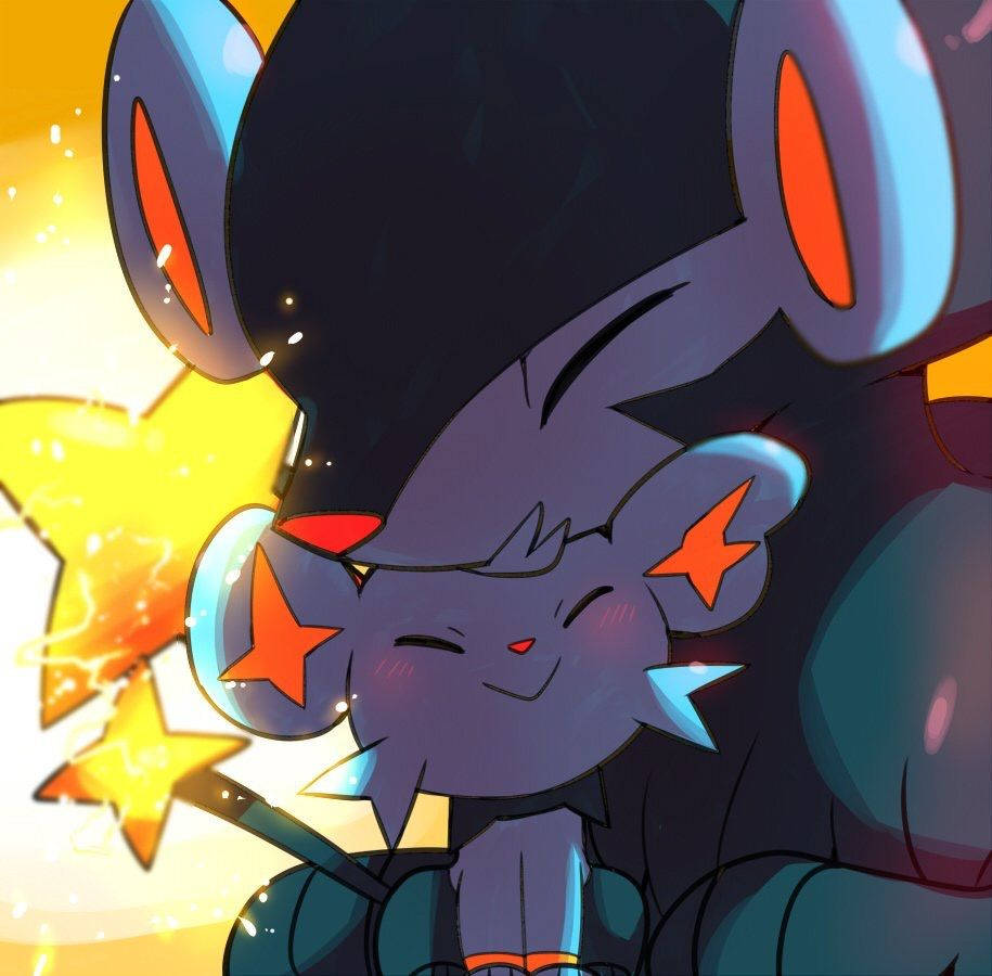 Shinx Kiss Luxray Wallpaper