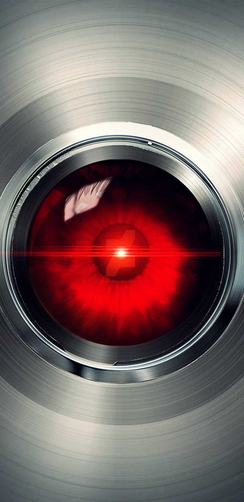 Shiny Silver Hal 9000 Wallpaper