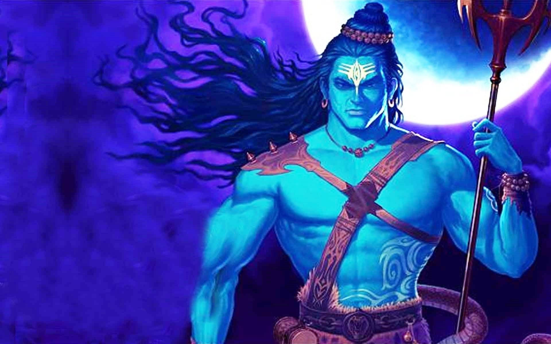 Shiv Tandav Shiva With The Moon Wallpaper