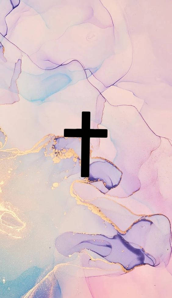 Show Off Your Faith With A Stylish Girly Cross Wallpaper