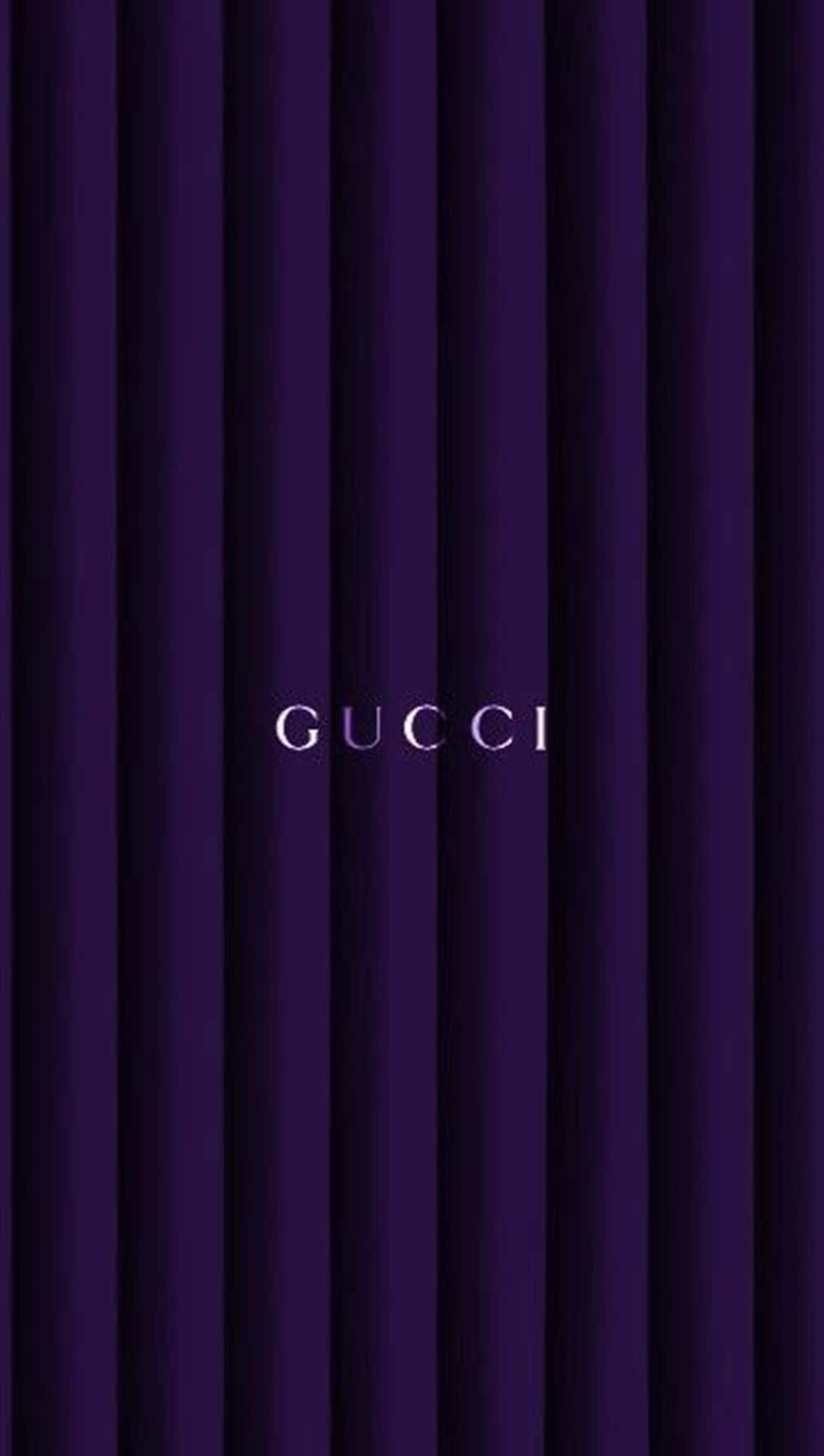 Show Off Your Style In Purple Gucci Wallpaper