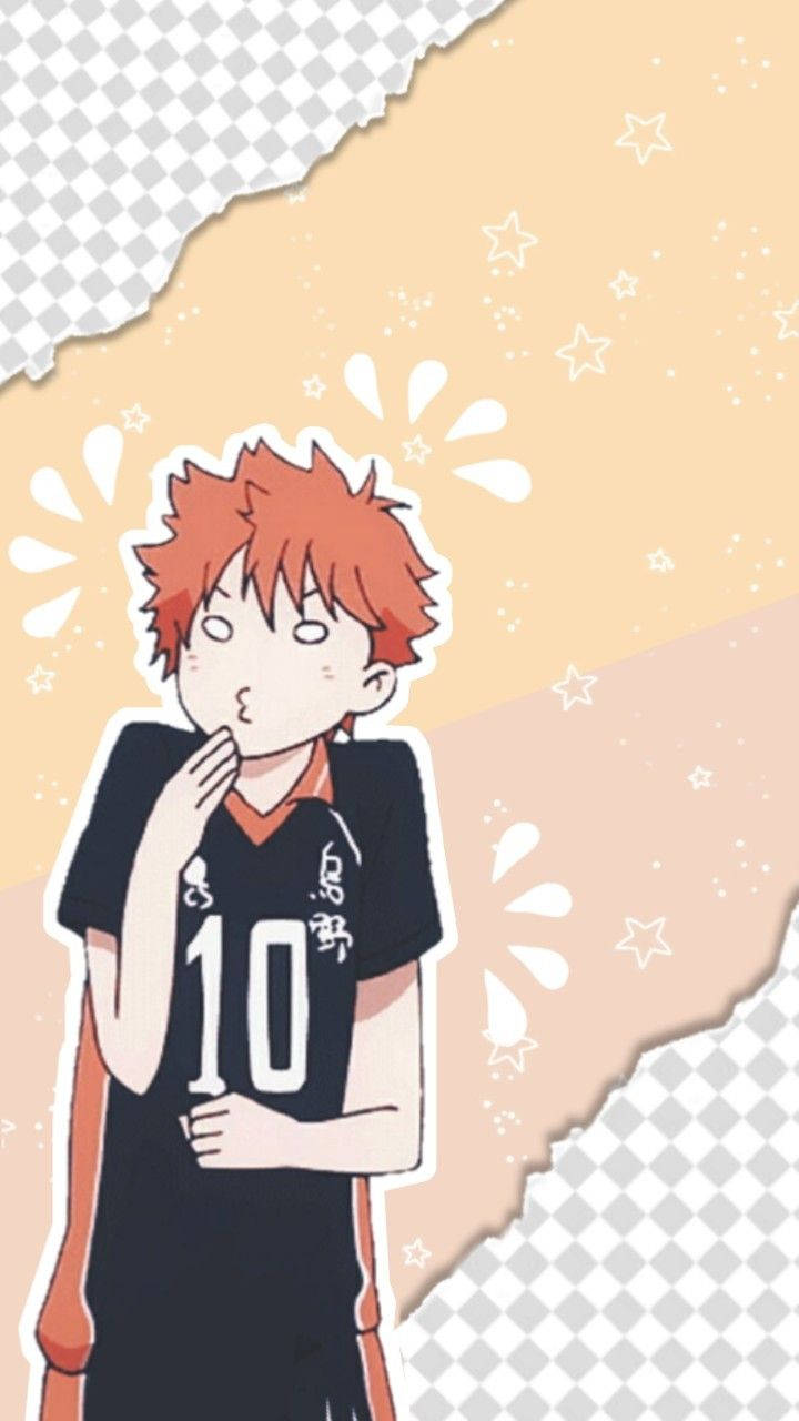 Shoyo Hinata Funny Meme Face Wallpaper