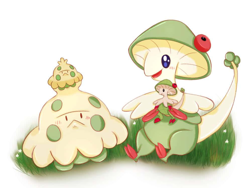 Shroomish With Breloom Wallpaper