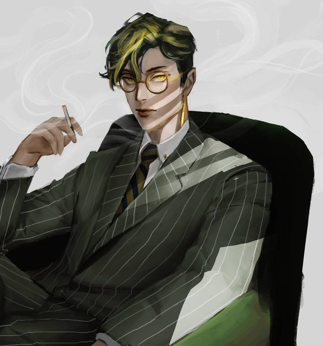 Shuji Hanma Fan Art Cigarette Wallpaper