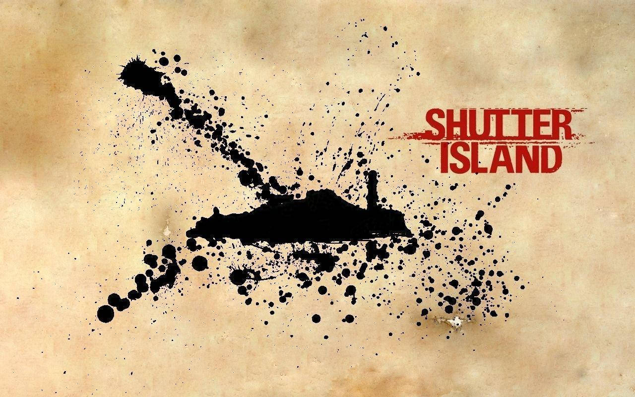 Shutter Island Digital Art Black Blood Stain Wallpaper