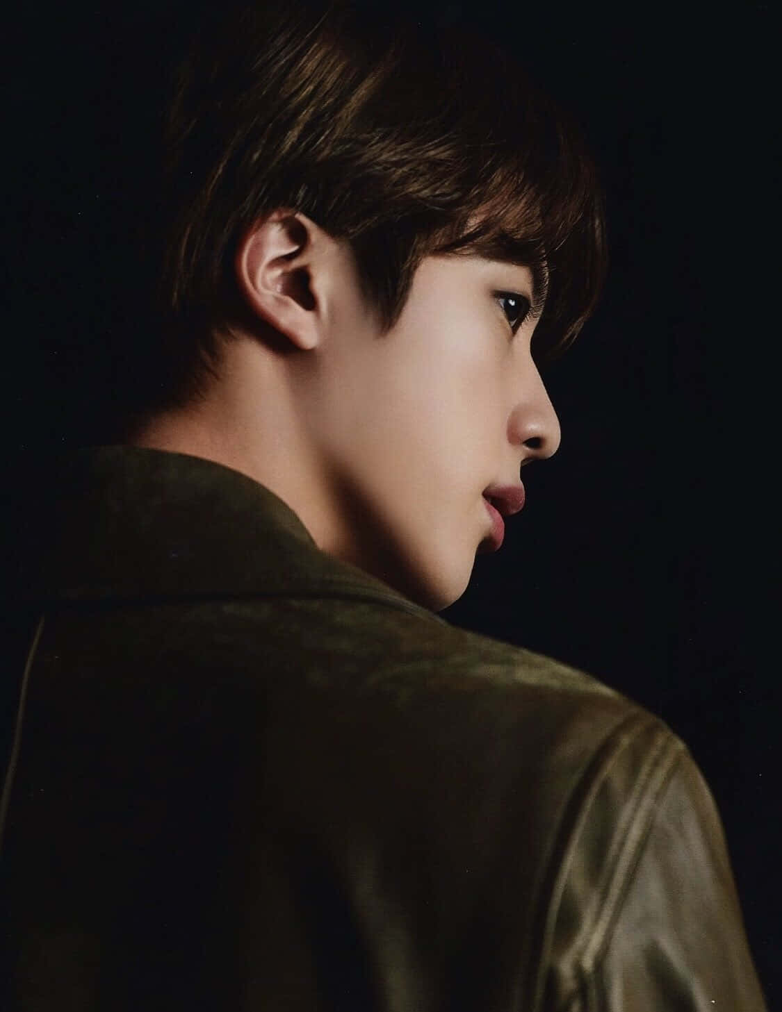 Side Profile Bts Singer Jin Wallpaper