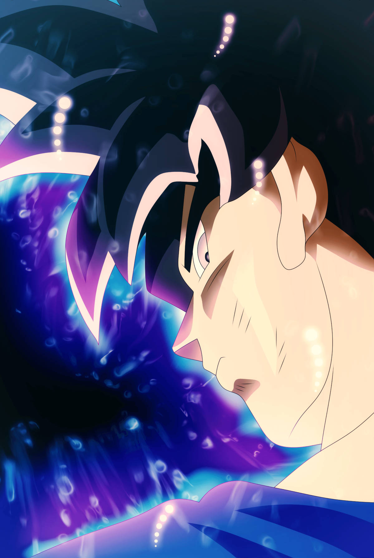 Side View Goku Ultra Instinct Wallpaper