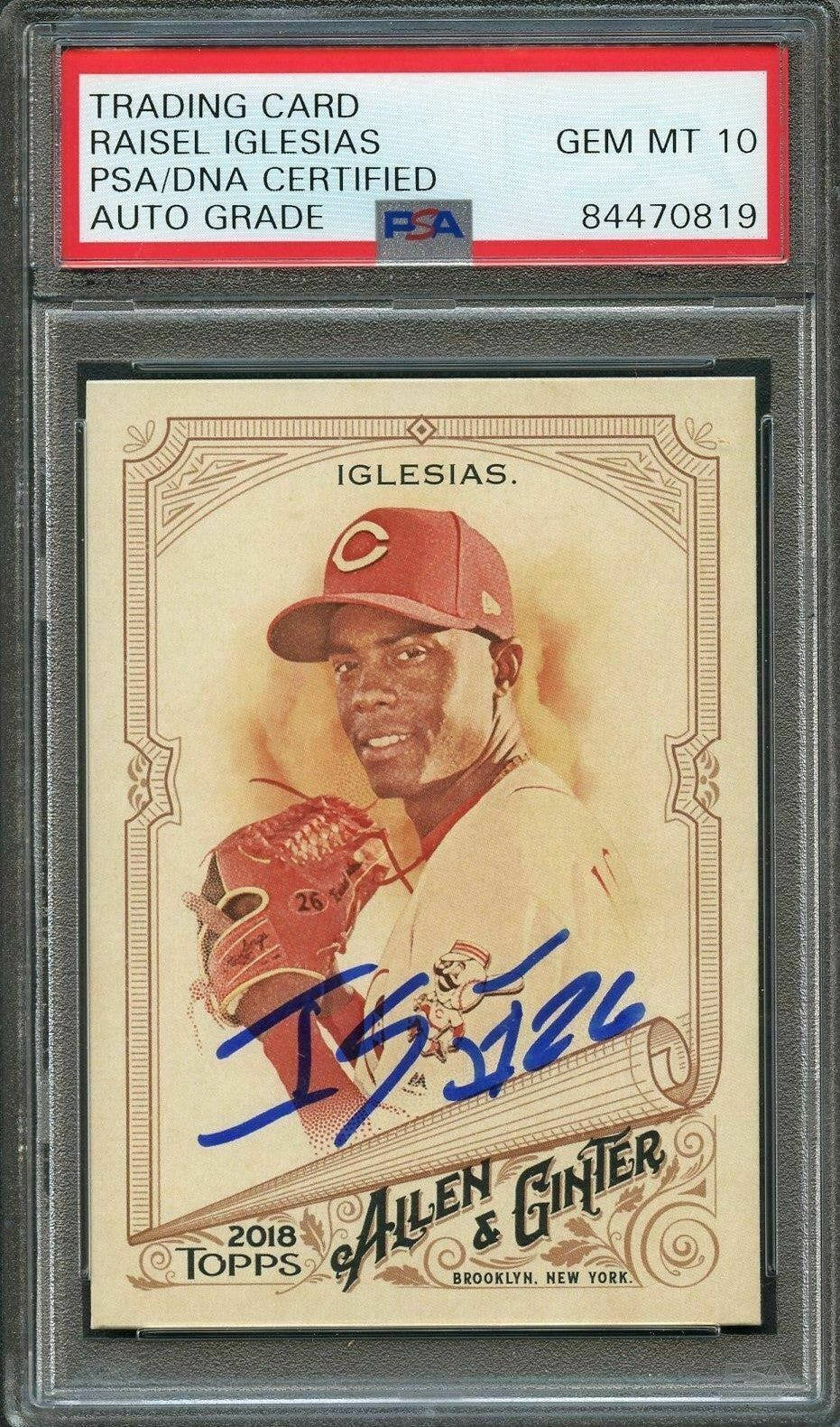 Signed Raisel Iglesias Card Wallpaper