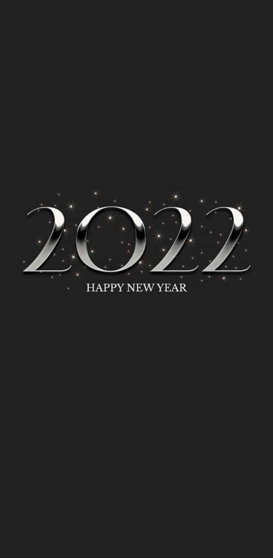 Silver New Year 2022 Wallpaper