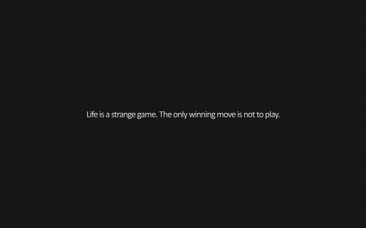 Simple Black Life Is A Strange Game Wallpaper