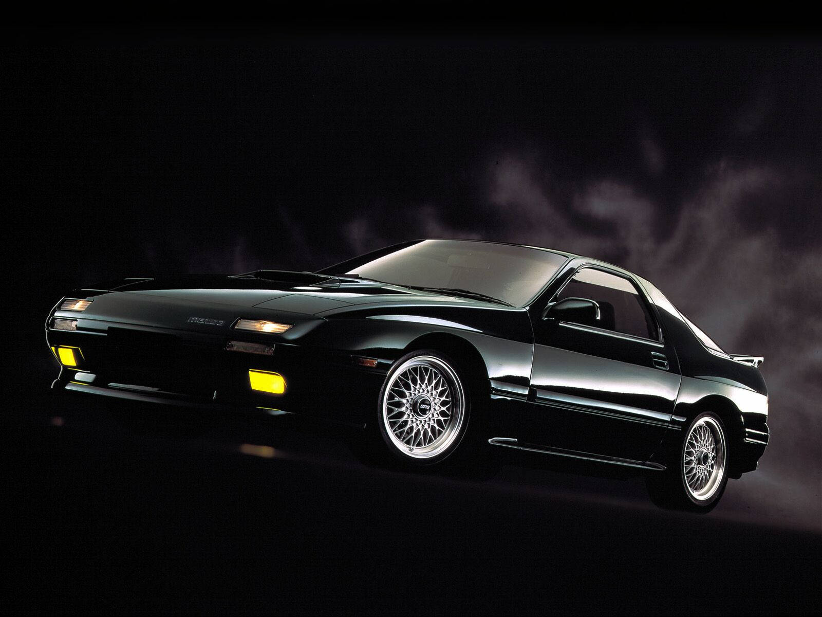 Simple Black Mazda Rx7 Wallpaper