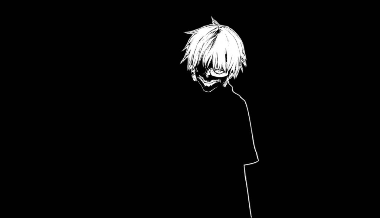 Simple Black Tokyo Ghoul Kaneki Ken Masked Wallpaper