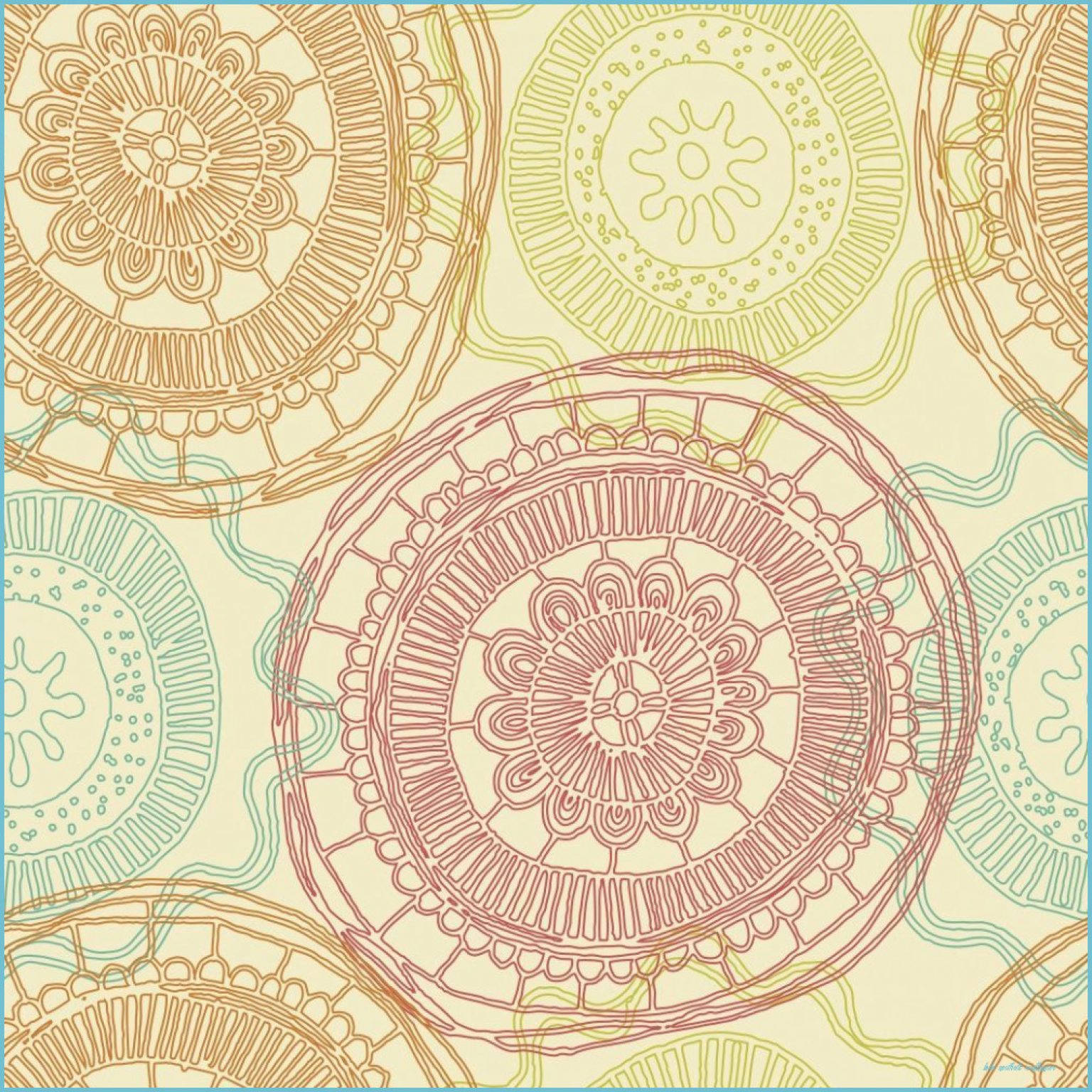 Simple Boho Intricate Shapes Wallpaper