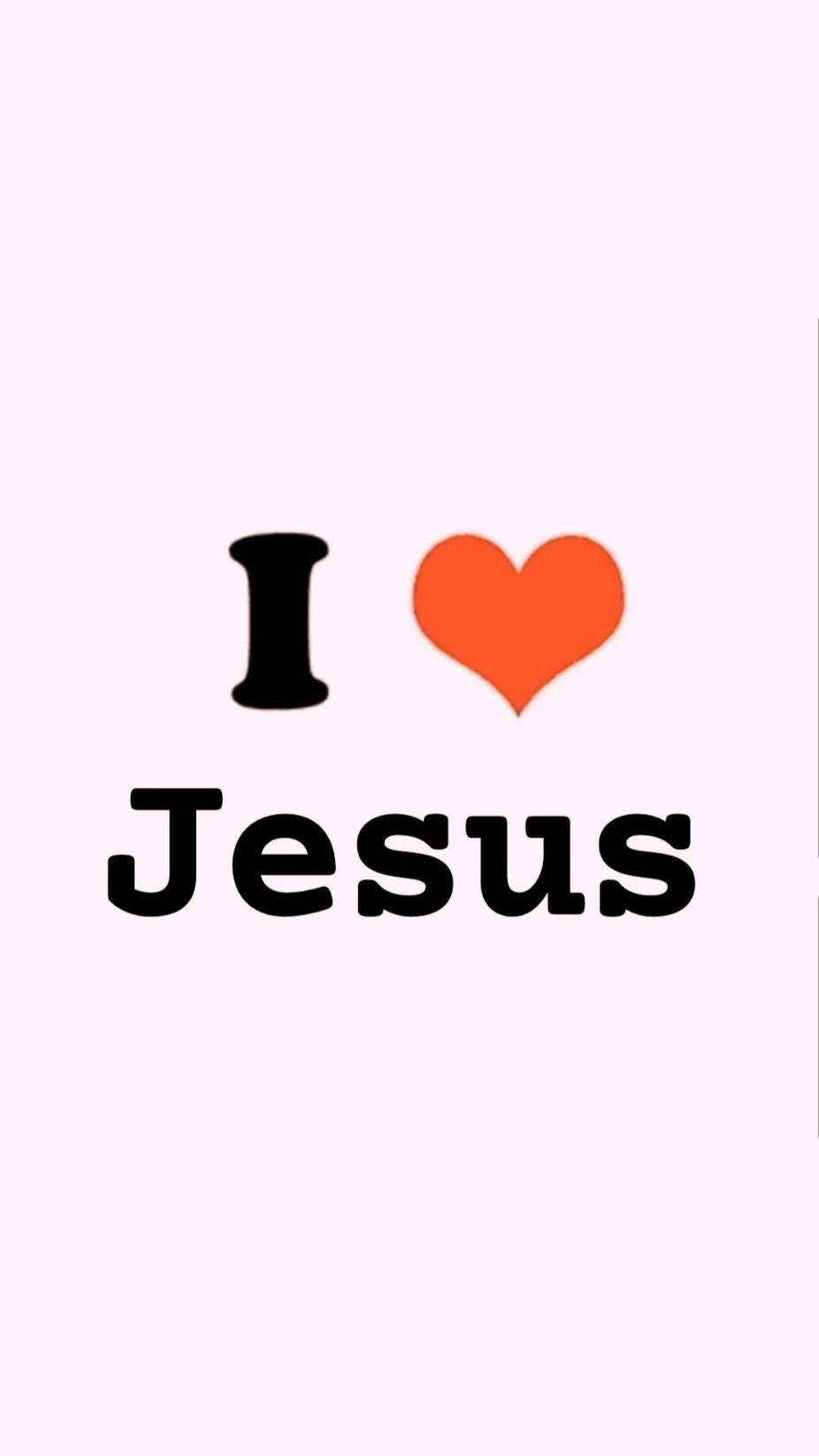 Simple I Love Jesus Iphone Wallpaper