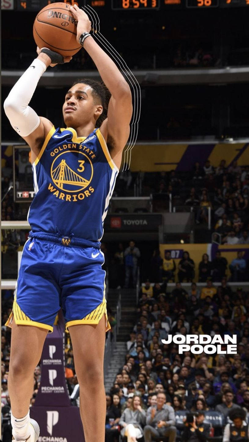 Simple Jordan Poole Shot Wallpaper