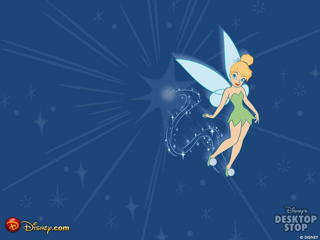 Simple Tinkerbell Cartoon Drawing Wallpaper