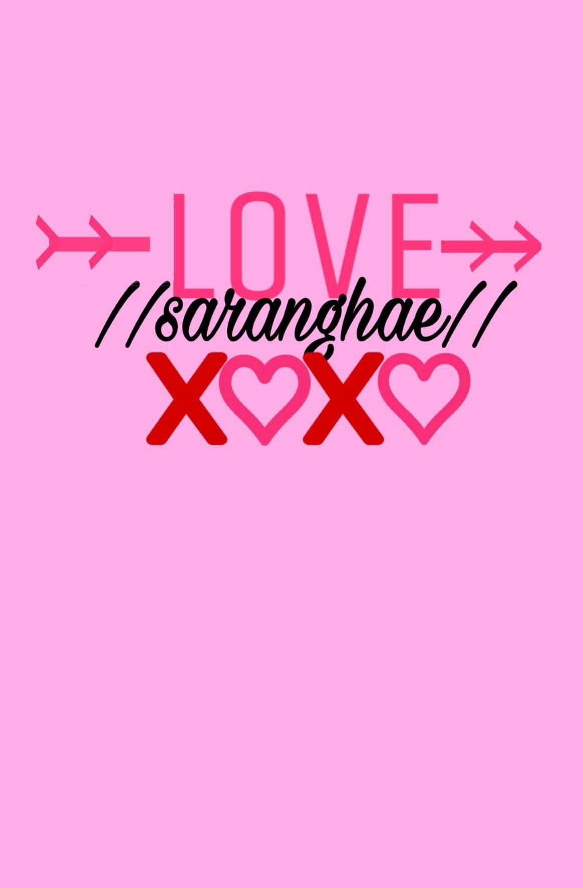 Simple Xoxo Saranghae Wallpaper