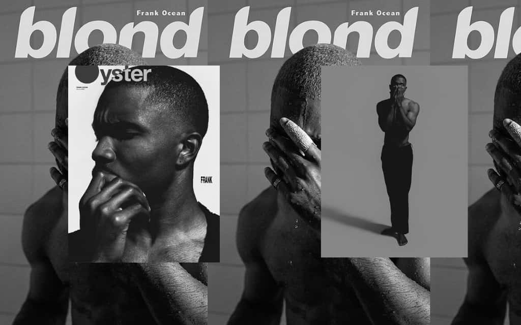Singer-songwriter Frank Ocean Writing Music On His Laptop Wallpaper