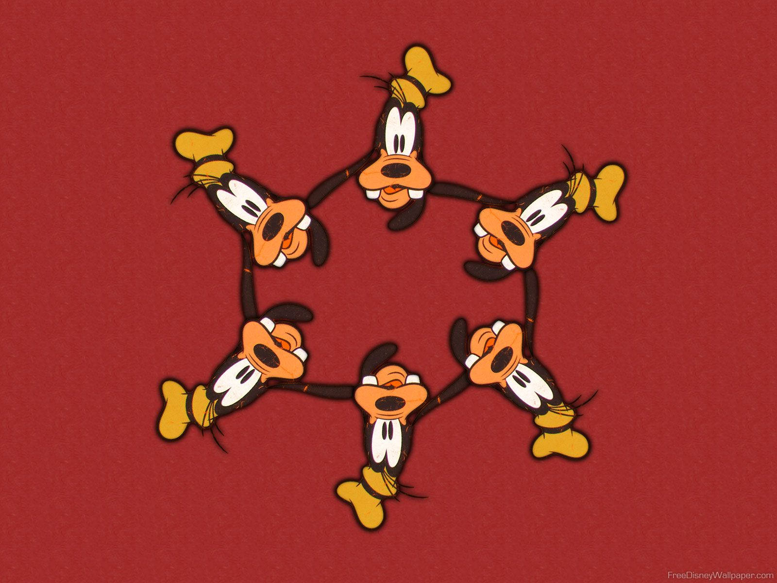 Six Goofy Heads Wallpaper