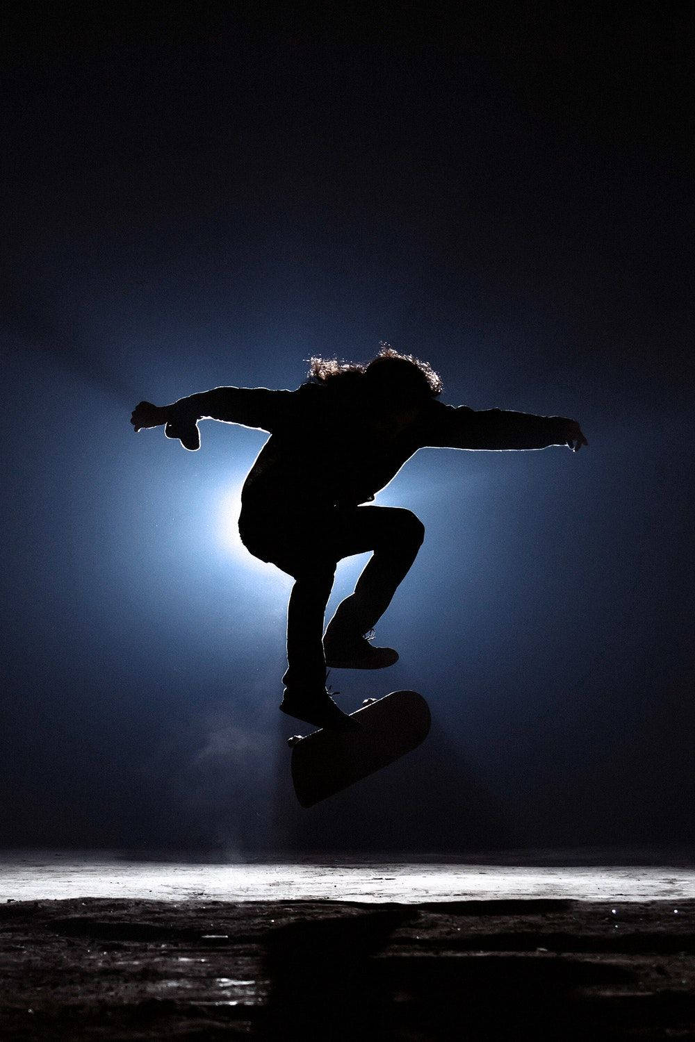 Skateboarding Silhouette Sports Mobile Wallpaper