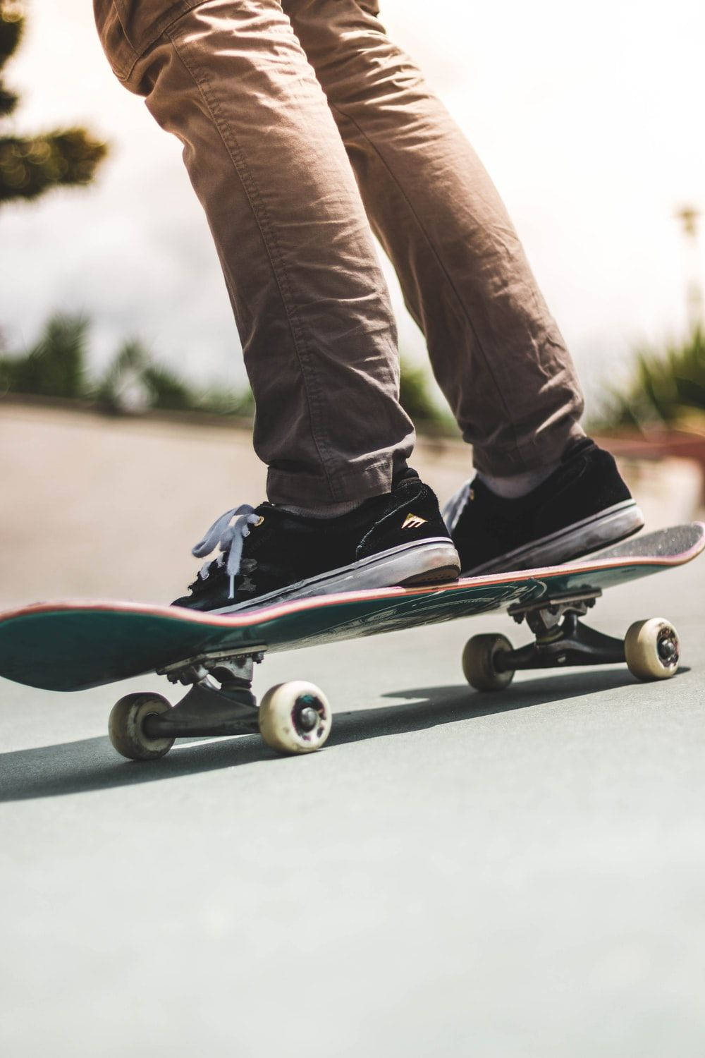 Skater On A Skateboard Bokeh Skater Aesthetic Wallpaper