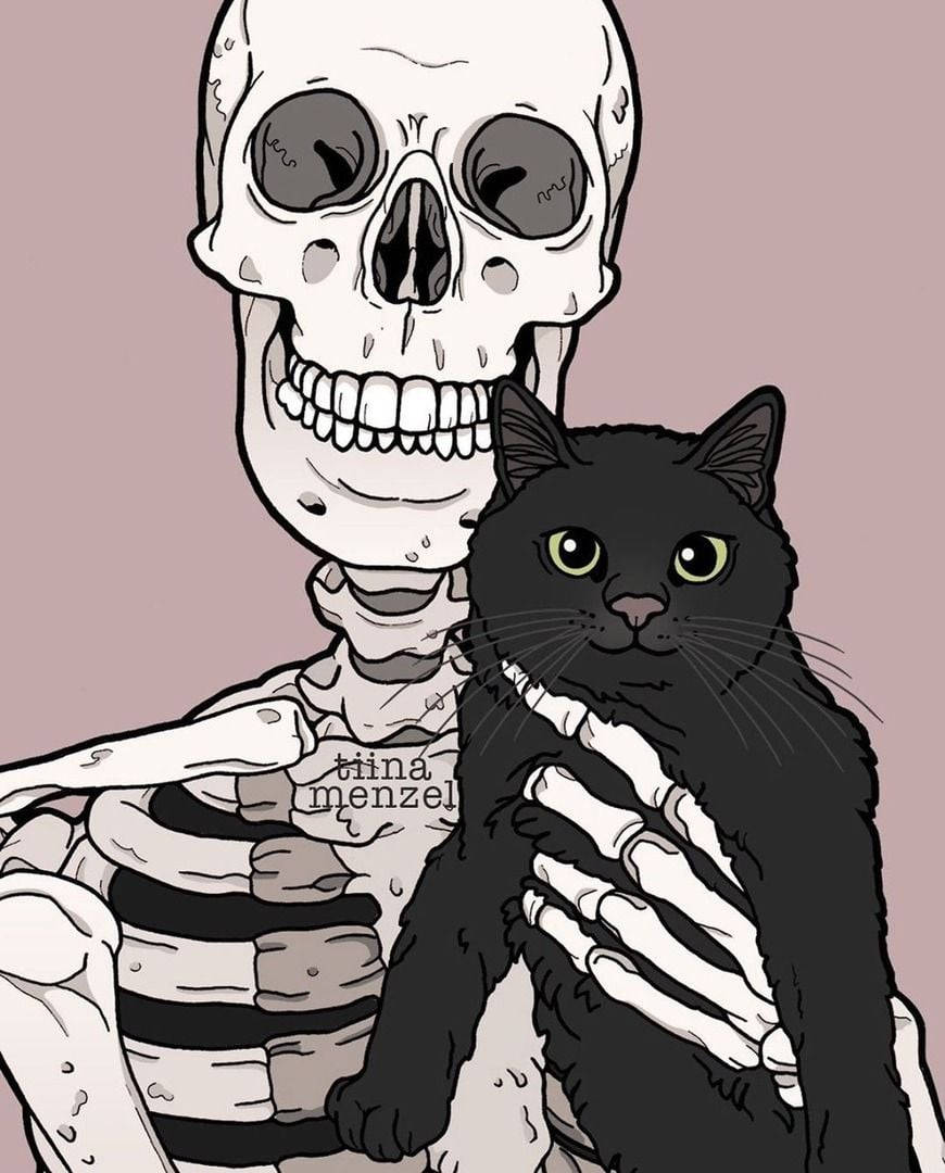 Skeleton Cuties! Wallpaper