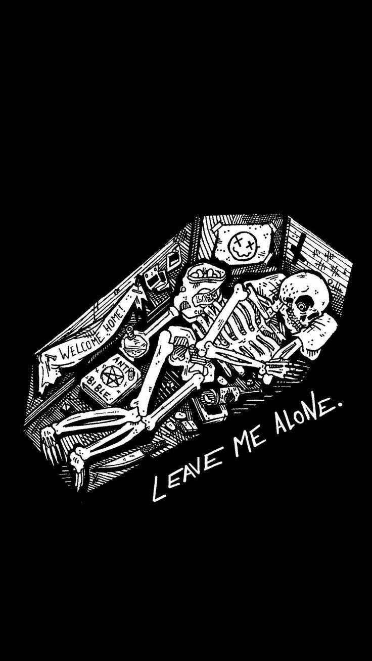 Skeleton Emo Aesthetic Wallpaper