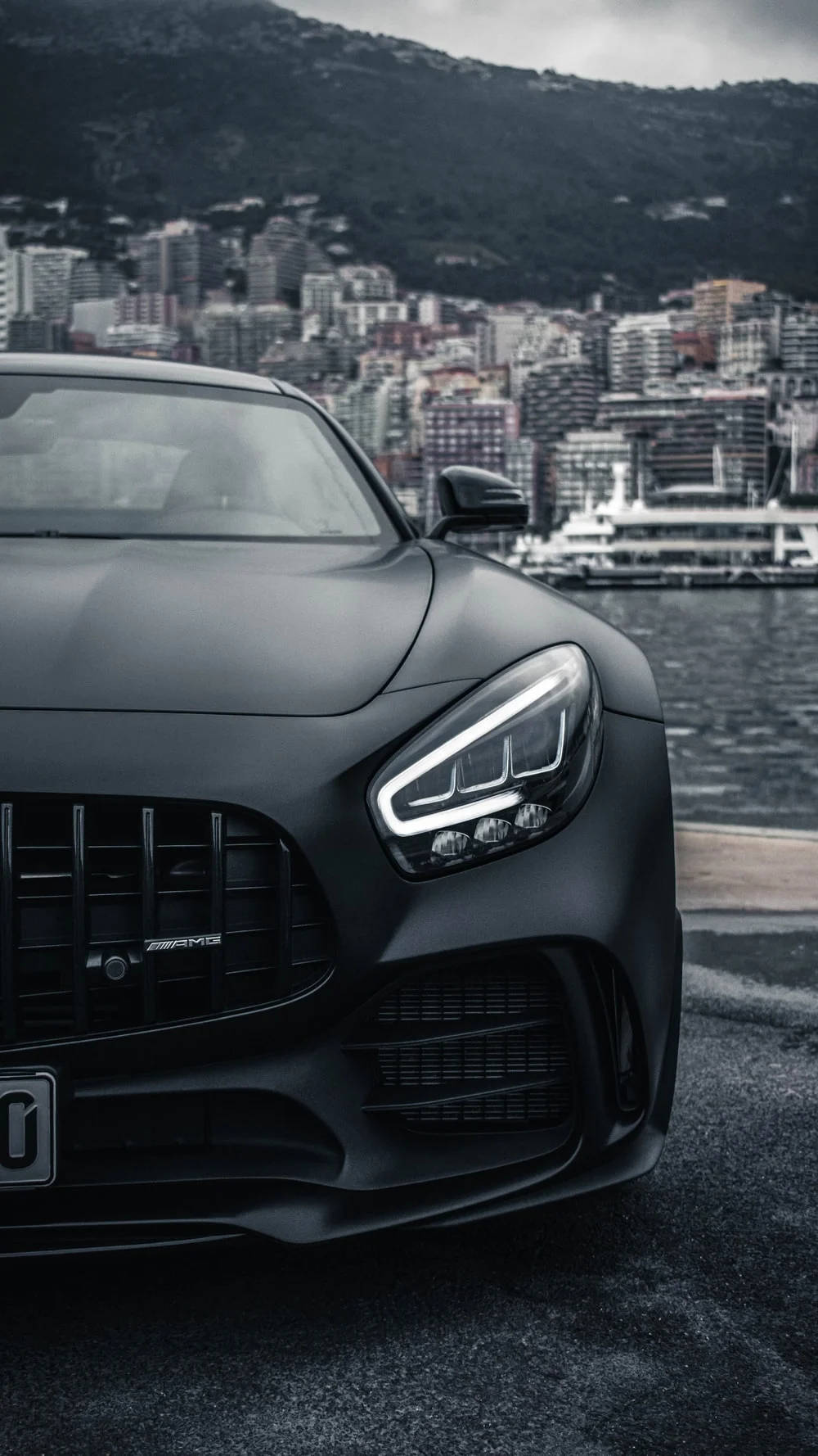 Sleek Black Amg Gt Wallpaper