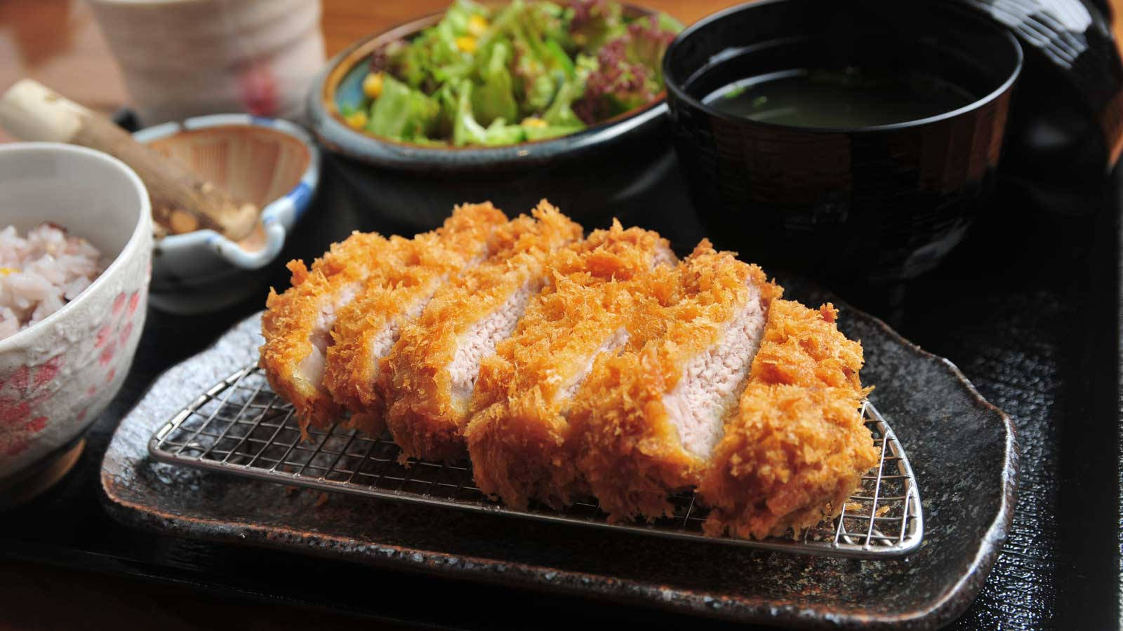 Slices Of Japanese Chicken Tonkatsu Wallpaper