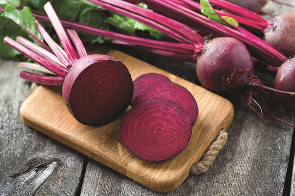 Slicing Fresh Purple Beetroot Wallpaper