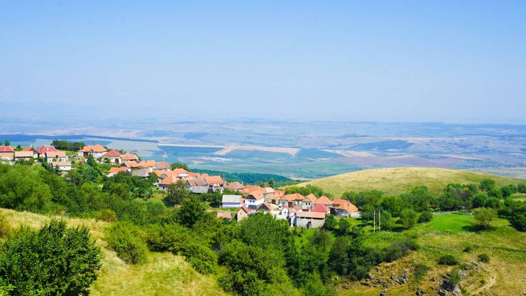 Small Village Of Jina Romania Wallpaper