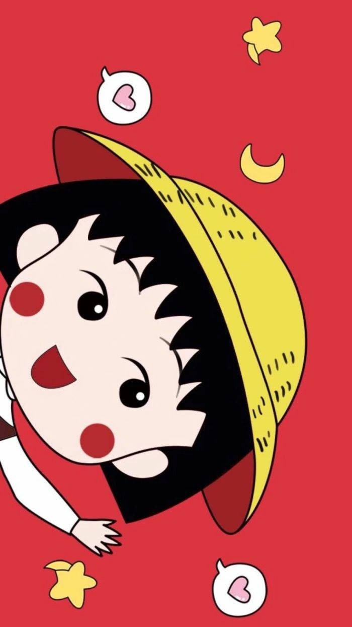 Smiling Momoko Chibi Maruko Chan Wallpaper