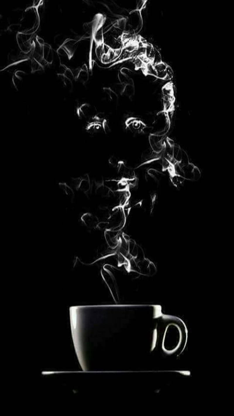 Smoke From Coffee Aesthetic Wallpaper